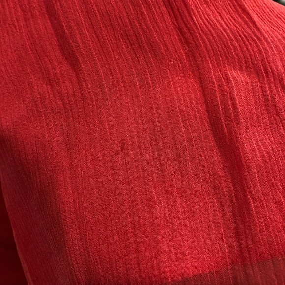 BCBG strapless red chiffon empire waist dress 0 - Picture 4 of 6